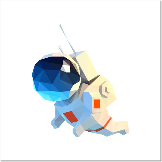 MINIMALIST LOW POLY ASTRONAUT/COSMONAUT Wall Art by itsyaboifabian